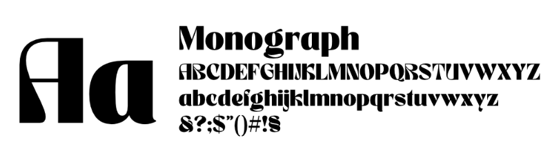 Choix typographiques : polices géométriques et modernes axées sur la lisibilité et l'impact